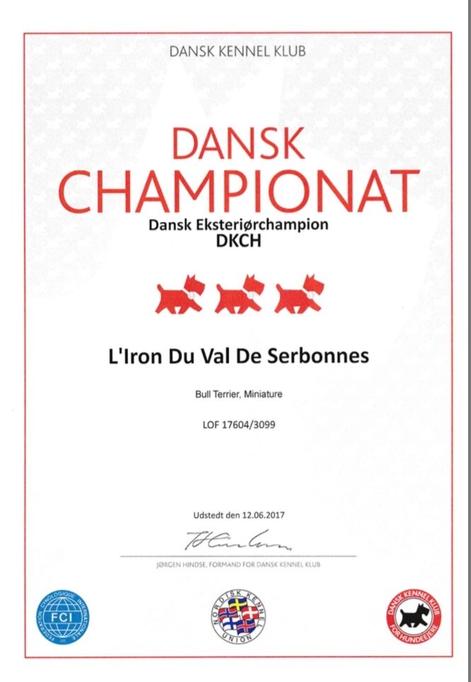 Du Val De Serbonnes - Champion du Danemark 